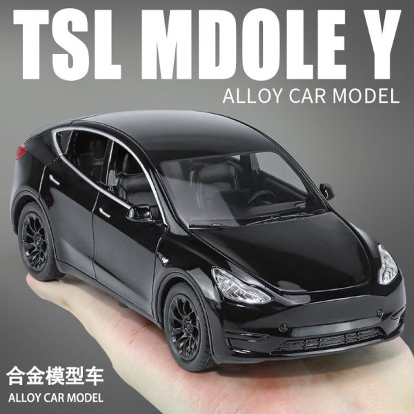 特斯拉 Y Tesla Model Y 1/32 1:32 合金車 迴力車 