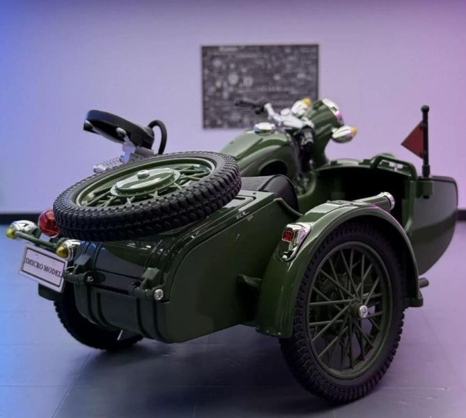 1/10 大型 復古三輪車 軍用車  邊車 側車 1:10 