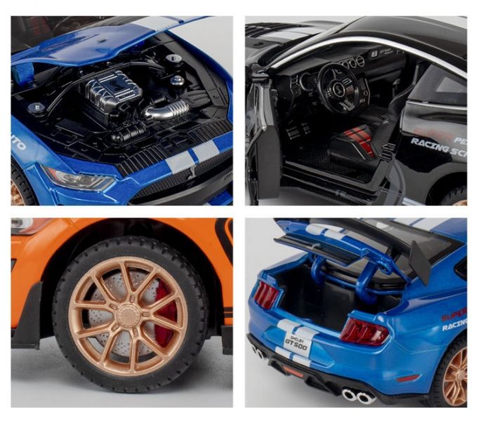 1/24 福特 野馬 GT500 模型車 合金車 