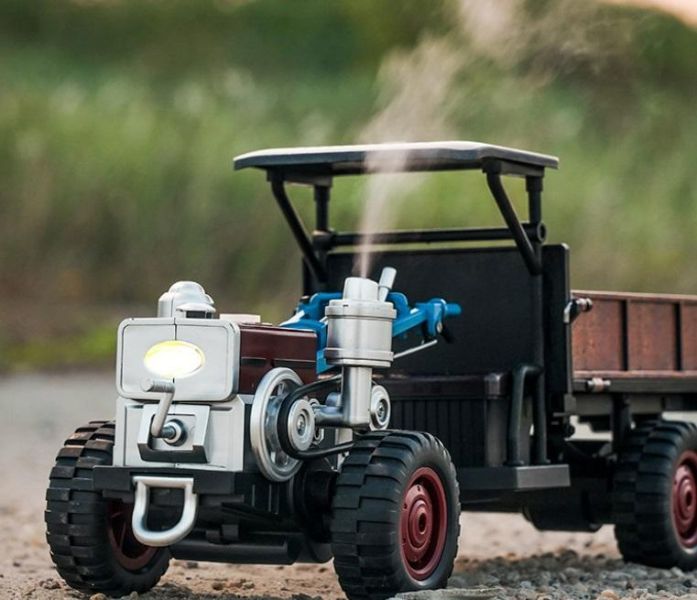 復古 遙控老鐵牛 農耕車 