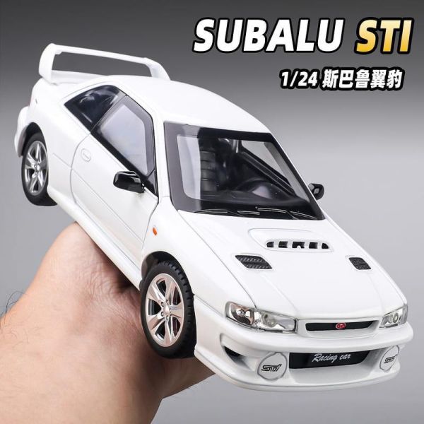 1/24 速霸陸 SUBARU 硬皮鯊 WRX STI GC8 1:24 合金車 