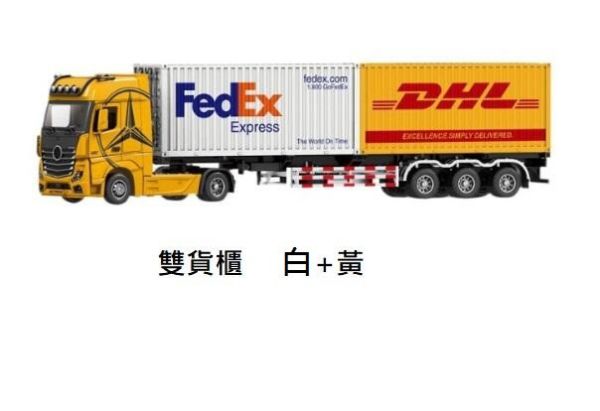 超合金 賓士 貨櫃車 1/24  合金模型 模型車 1/24 全拖 