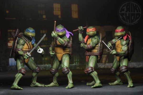 NECA 7吋 忍者龜 1990年 共四款 