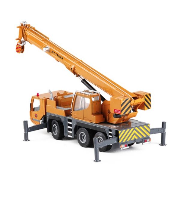 HY 1:50 吊車 起重機 工程車 合金模型 