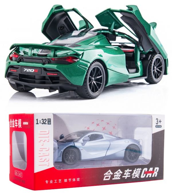 阿莎力 1/32 麥拉倫 720S 1:32 高仿真 合金車 