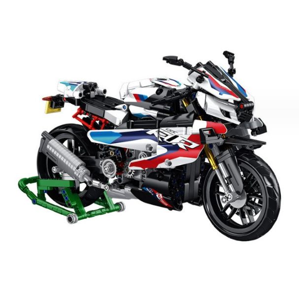 仿真 BMW S1000RR 重機積木 