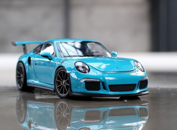 威利 保時捷 911 GT3 RS 1/24 合金車 