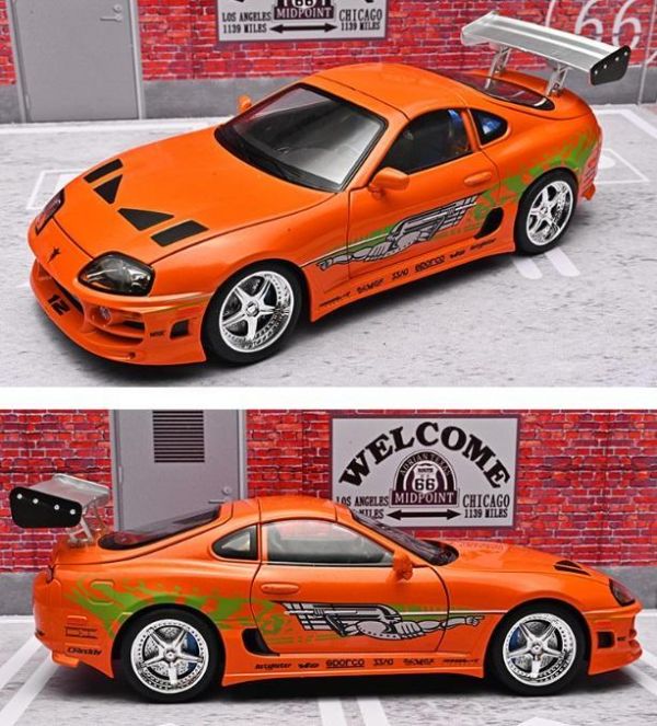 1/24 toyota 牛魔王 A80 Supra 1:24 合金車 