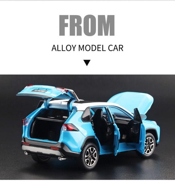 1/32 授權 TOYOTA RAV4 豐田 合金車模型 