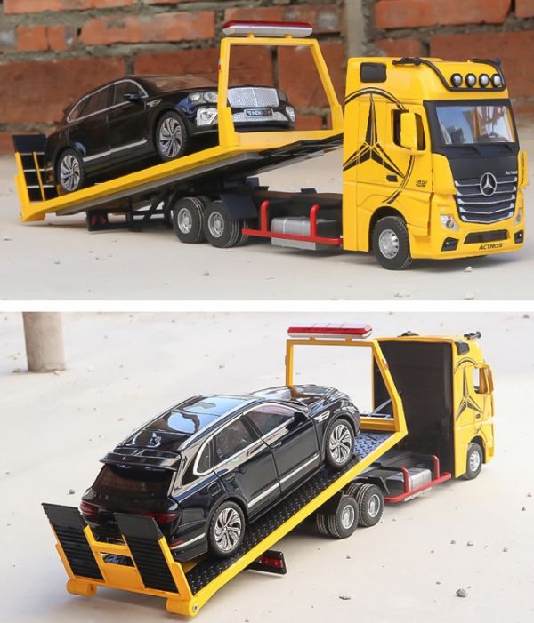 賓士1/24 拖車 卡車 合金模型 