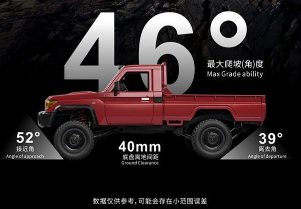 1:12 豐田 LC79 越野皮卡車 攀岩車 1/12 