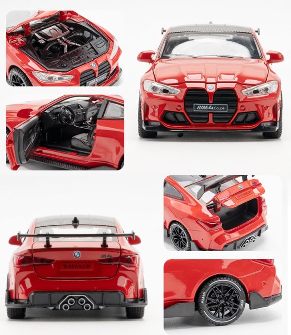 1/32 仿真 BMW M4 跑車 1:32 模型車 