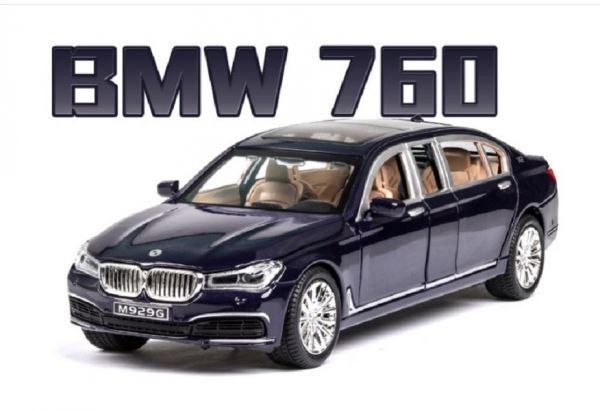 1:24 BMW 760LI 仿真 合金車 