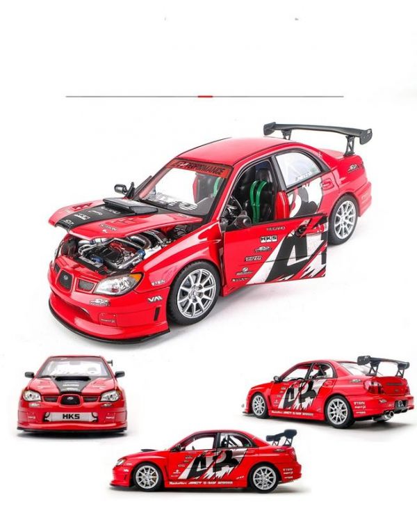 SUBARU 硬皮鯊 廠車式樣 GDB  1/24 合金車 