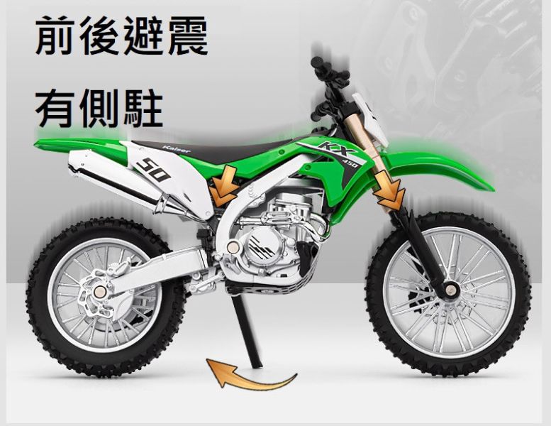 1/12 越野車 滑胎車 川崎 KX450 1:12 