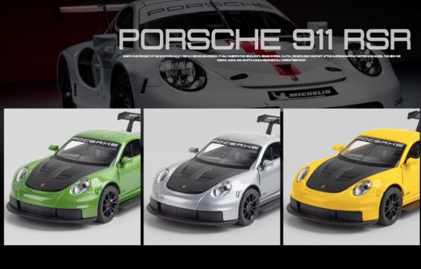 阿莎力 1/32 保時捷 911 RSR 1:32 合金車 