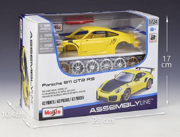 組裝 DIY 美馳圖 Maisto 1:24 保時捷 911GT2RS 