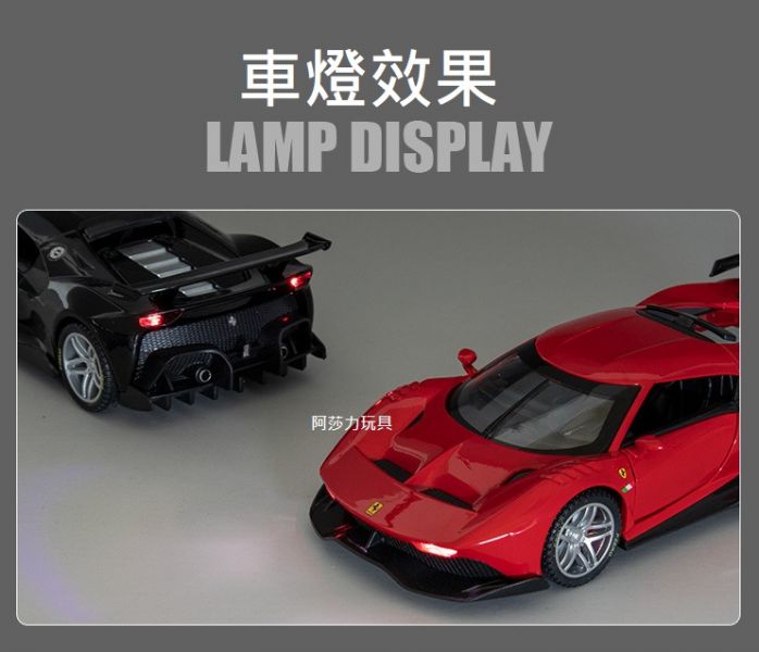 1/32 法拉利 P80 C 合金車 1:32 