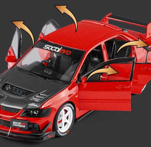 1/24 三菱 EVO 九代 EVO9 合金車 