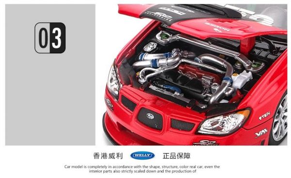 SUBARU 硬皮鯊 廠車式樣 GDB  1/24 合金車 