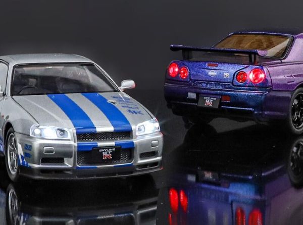 1/24 仿真 日產 GTR R34 尼桑 GT-R 1:24 