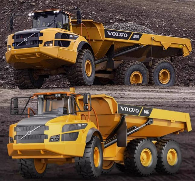 VOLVO 大型 絞接式砂石車 