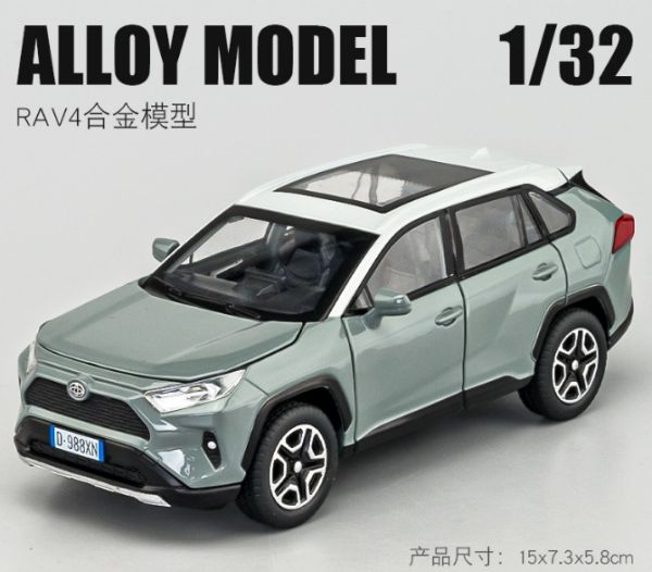 仿真 1/32 1:32 豐田 RAV4-2 合金車 迴力車 