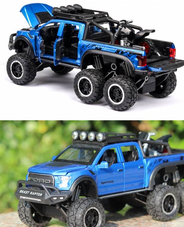 1/28 仿真福特 猛禽 F150 越野車 