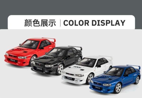 1/24 速霸陸 SUBARU 硬皮鯊 WRX STI GC8 1:24 合金車 