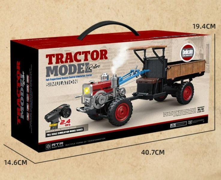 復古 遙控老鐵牛 農耕車 