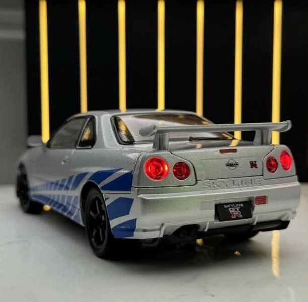 1/24 仿真 日產 GTR R34 尼桑 GT-R 1:24 