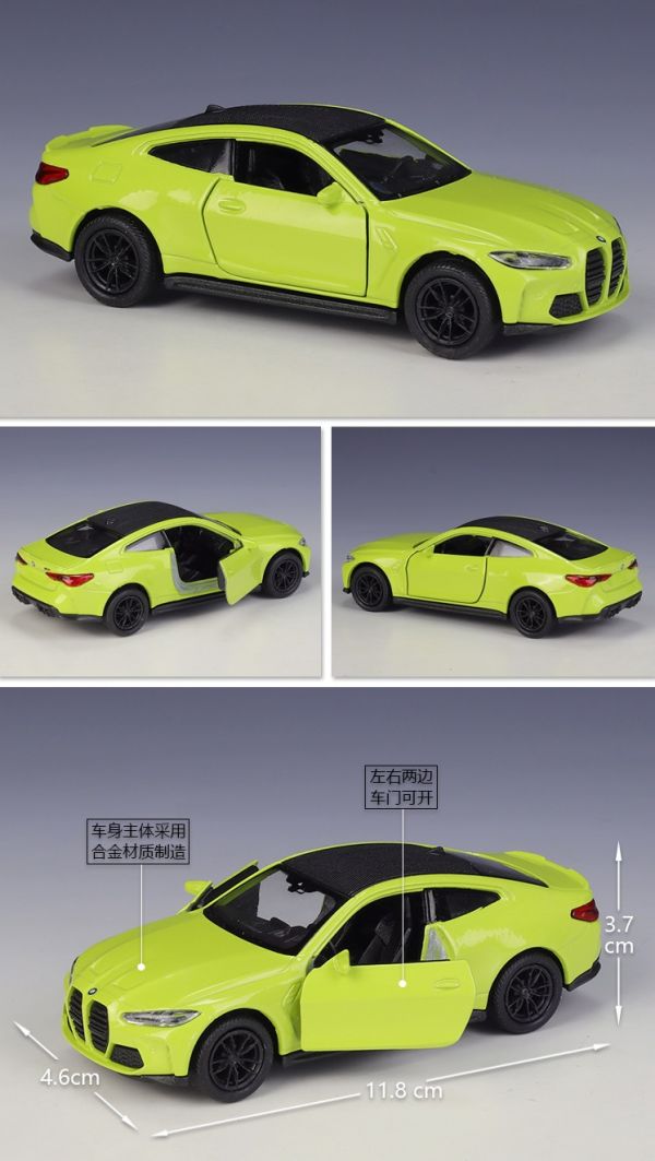 Welly 威利 1:36 BMW M4 正版授權 1/36 合金車 模型車 迴力車 B01 