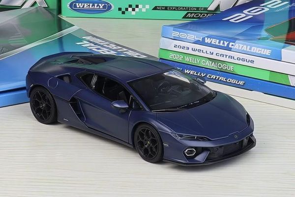 威利1:24 藍寶堅尼 Temerario 新小牛 小牛 1/24 合金車 