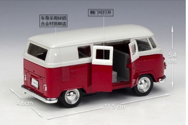Welly 威利 1963 福斯 麵包車 T1 BUS 