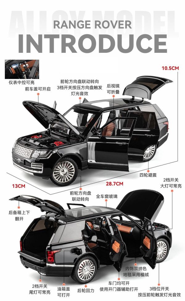 1/18 授權 路虎 攬勝 Range Rover 1:18 合金車 
