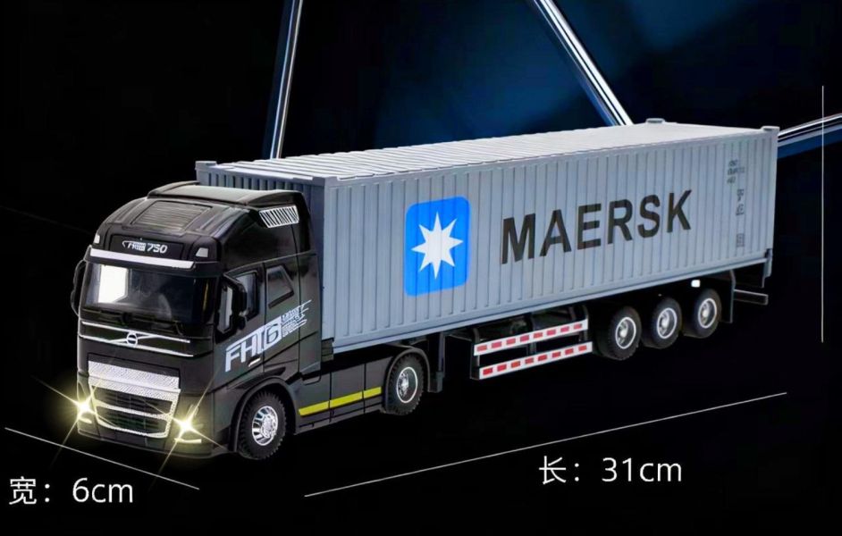VOLVO 貨櫃車 拖車 合金模型 模型車 卡車 