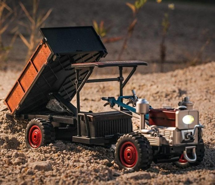 復古 遙控老鐵牛 農耕車 