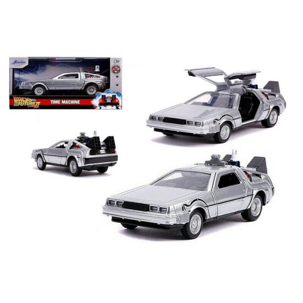 1:32 回到未來2 回到未來1 合金 時光車 