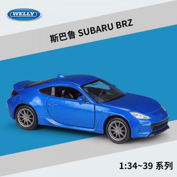 威利 速霸陸 SUBARU BZ 正版授權 1：36 1/36 合金車 模型車 