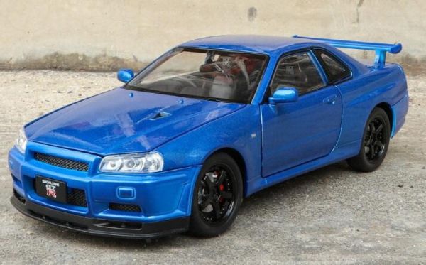 1/24 仿真 日產 GTR R34 尼桑 GT-R 1:24 