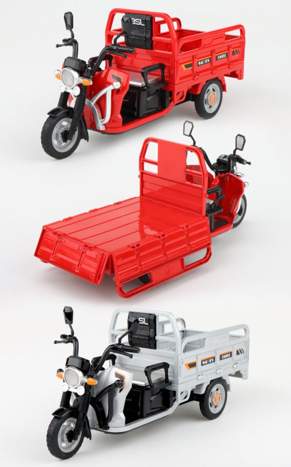 1/12 合金 三輪車 搬運車 菜市場三輪車 1:12 模型車 