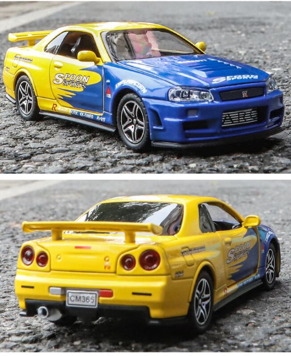 1/32 仿真 尼桑 GTR R34 GT-R 1:32 合金車 