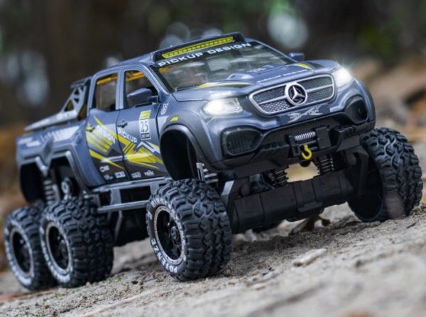  1/28 賓士 6X6 六輪 越野皮卡車 