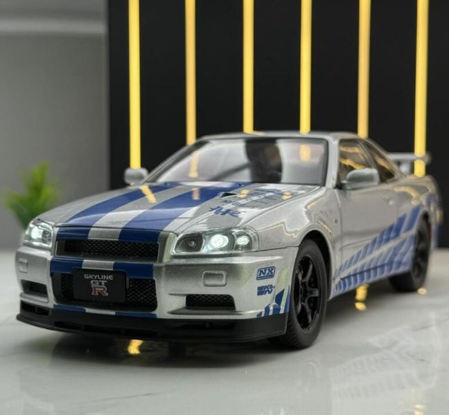 1/24 仿真 日產 GTR R34 尼桑 GT-R 1:24 