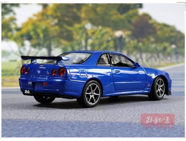 1/24 Welly 威利 尼尚 GTR R34 正版授權 1：24 合金車 
