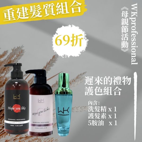 (母親節優惠)遲來的禮物 洗+護+髮油 重建髮質組合 髮膜,護髮,蒸氣護髮,時尚,質感,女性,禮物,藝人,網紅,醫美,全方位