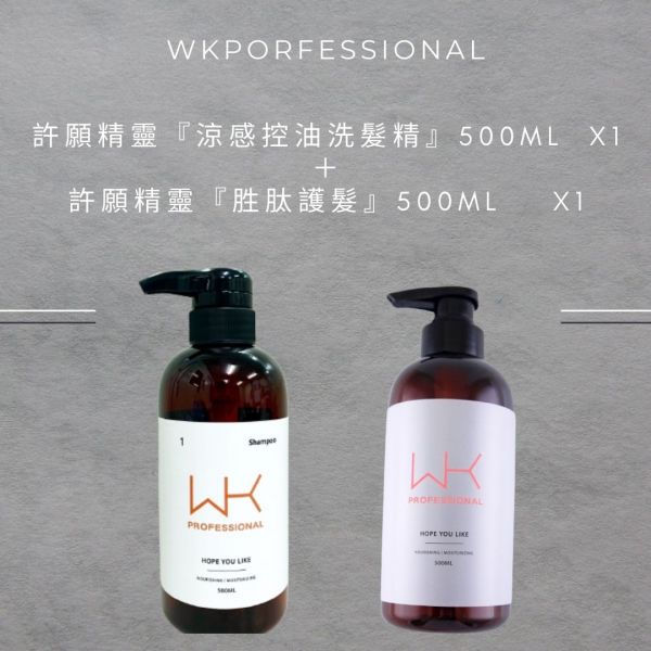 洗(涼感)+護 許願精靈(控油) 套組 洗髮精,護髮,洗護組,時尚,質感,女性,禮物,藝人,網紅,醫美,全方位