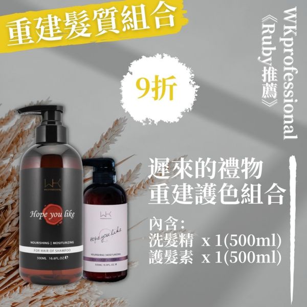 【遲來的禮物】洗+護 重建組合【Ruby推薦！】 洗髮精,護髮,洗護組,時尚,質感,女性,禮物,藝人,網紅,醫美,全方位