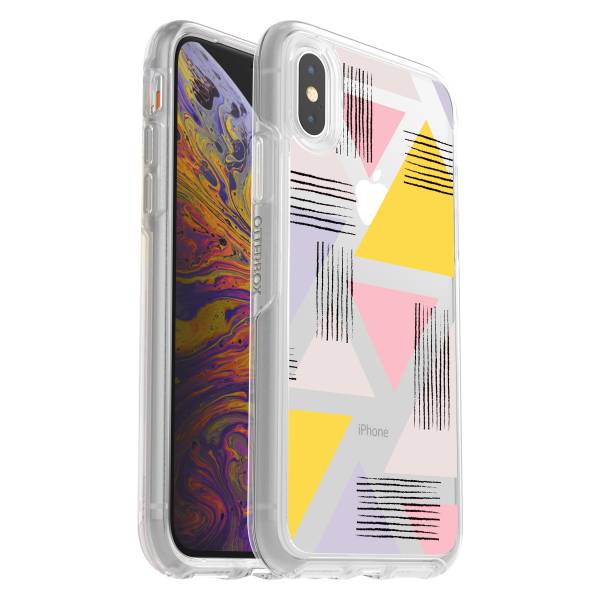 【年終出清 全新品】iPhone Xs Max OtterBox Symmetry Clear 炫彩幾何系列 保護殼 【甜蜜三角】 IPhone,手機殼,保護殼,軍規,防摔,OtterBox,X,XS,11,11PRO