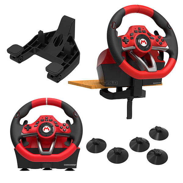 HORI 瑪利歐塞車8 方向盤 DX 版 Nintendo,switch,hori,joy-con,十字鍵,瑪利歐賽車8,手把,踏板,紅色,方向盤
